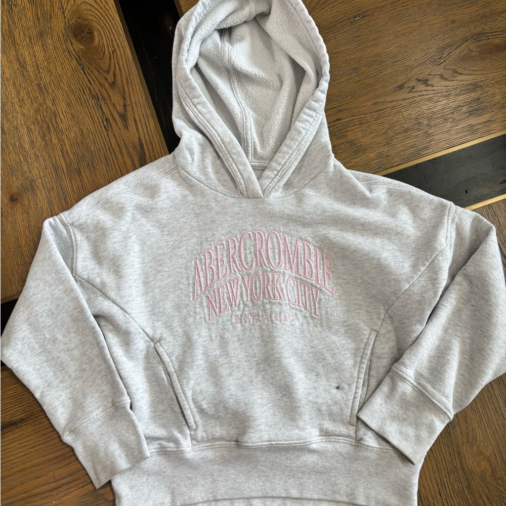Abercrombie Kids Light Gray Hoodie